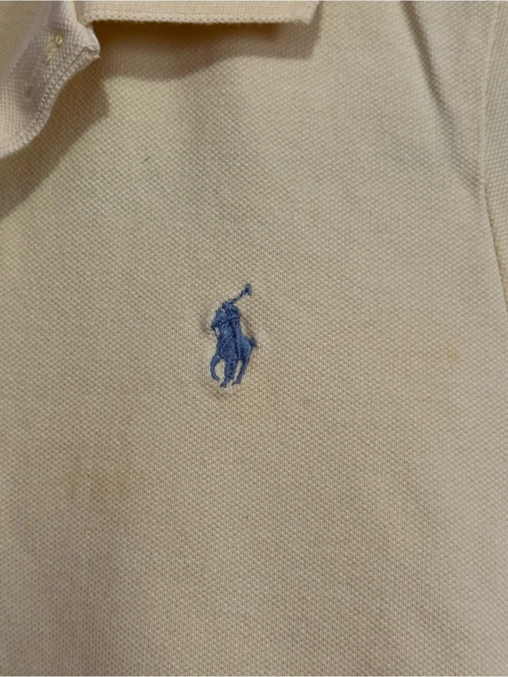 Ralph Lauren Pale Yellow Polo Top